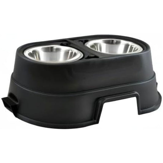 Ourpets Comfort Diner Elevated Dog Food Dish (Raised Dog Bowls Available in 4", 8" and 12" Inches for Large Dogs; Medium and Small Dogs); 8-Inch